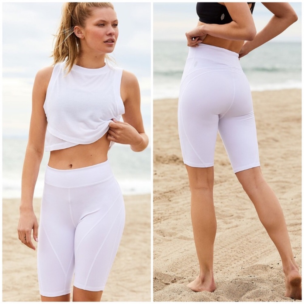 Free People Biker Baby Short - White - Large L